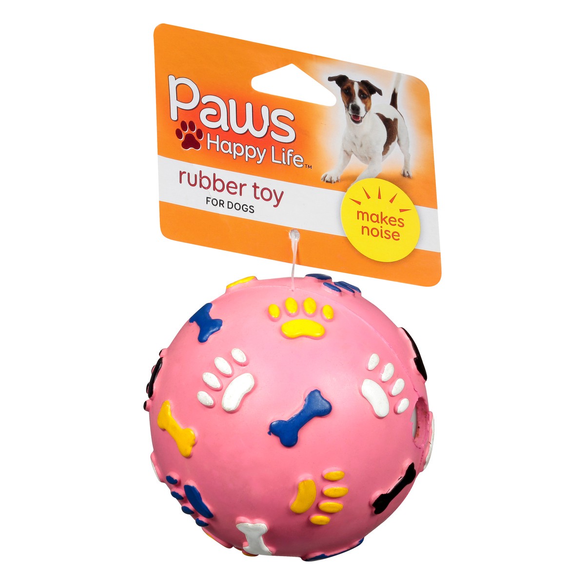 slide 5 of 11, Paws Happy Life For Dogs Rubber Toy 1 1 ea Card, 1 ea