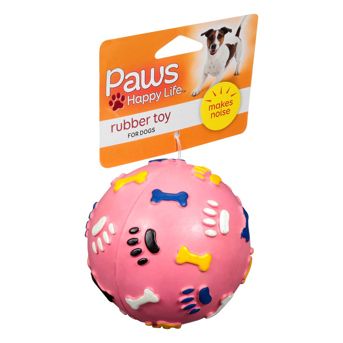 slide 8 of 11, Paws Happy Life For Dogs Rubber Toy 1 1 ea Card, 1 ea