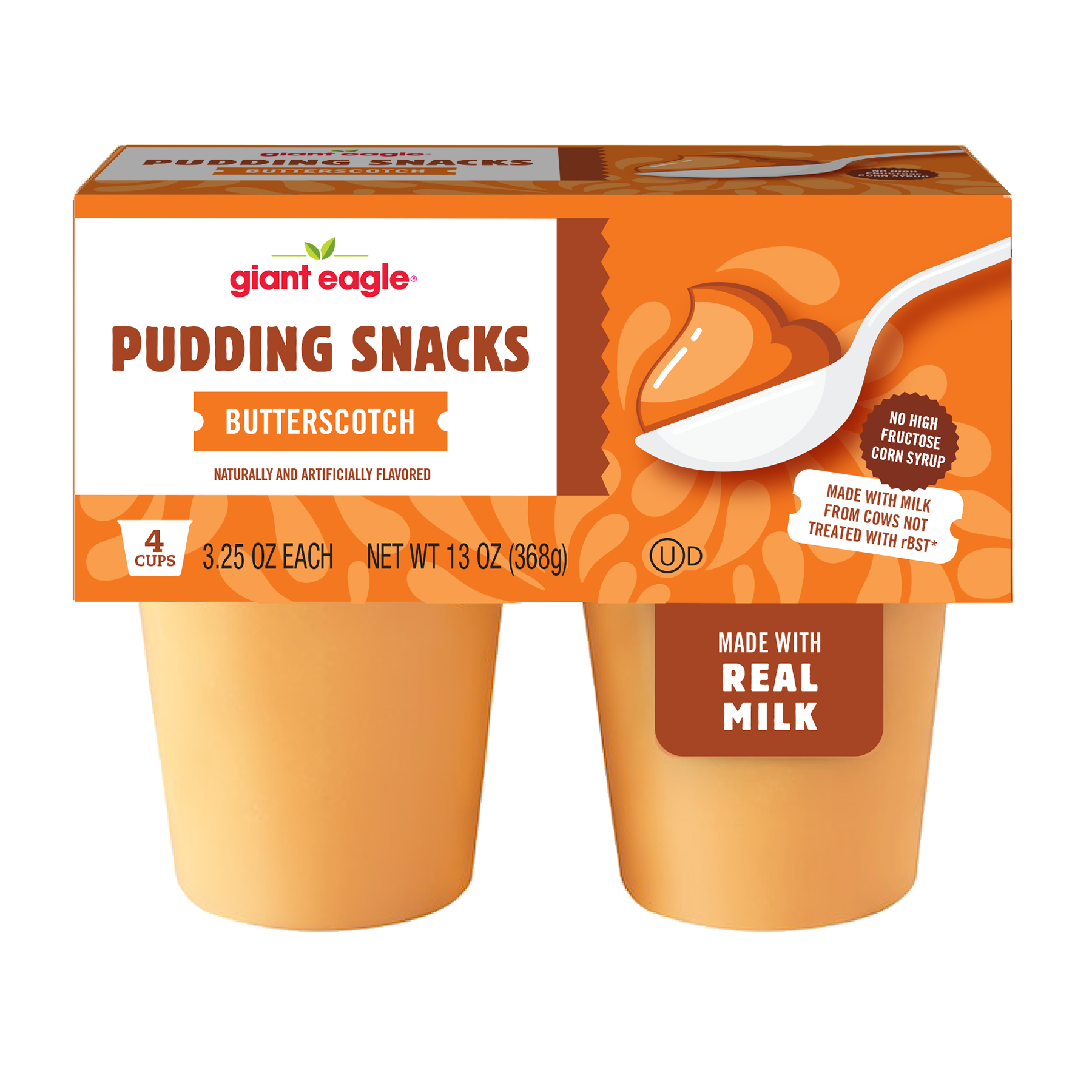 slide 1 of 1, Giant Eagle Butterscotch Pudding Cup, 13 oz