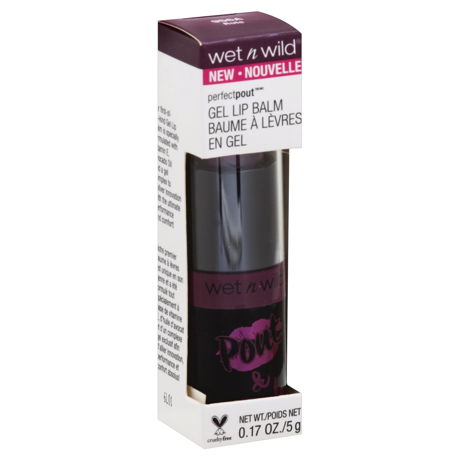 slide 1 of 1, wet n wild Perfect Pout Gel Lip Balm 956A Fashionably Grape, 1 ct