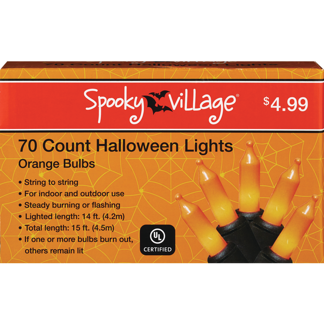 slide 1 of 1, 70 Count Halloween Lights, 1 ct
