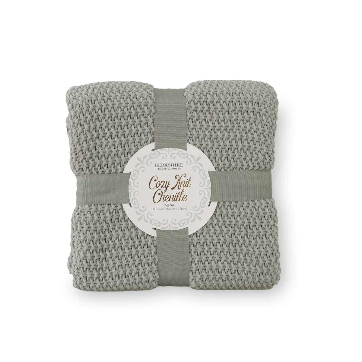 slide 1 of 13, BERKSHIRE BLANKET Berkshire Seed Knit Chenille Throw Vintage Jade, 50 in x 70 in, 50 inx70 in