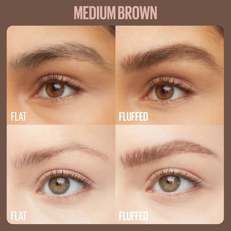 slide 7 of 9, MAYBELLINE Mny Superfluff Brow Medium Brown, 1 ct