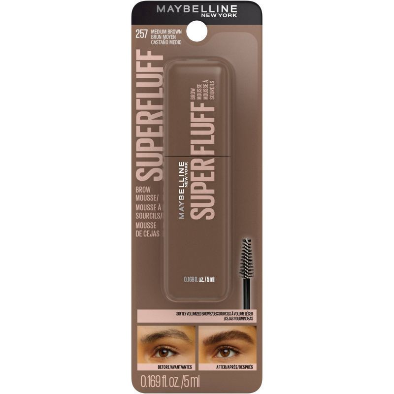 slide 4 of 9, MAYBELLINE Mny Superfluff Brow Medium Brown, 1 ct