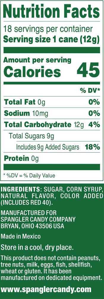 slide 2 of 5, Spangler Candy Canes Peppermint 18 Candy Canes, 7.9 oz