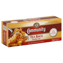 Community Coffee Iced Tea, Signature Blend, Tea Bags, Family Size