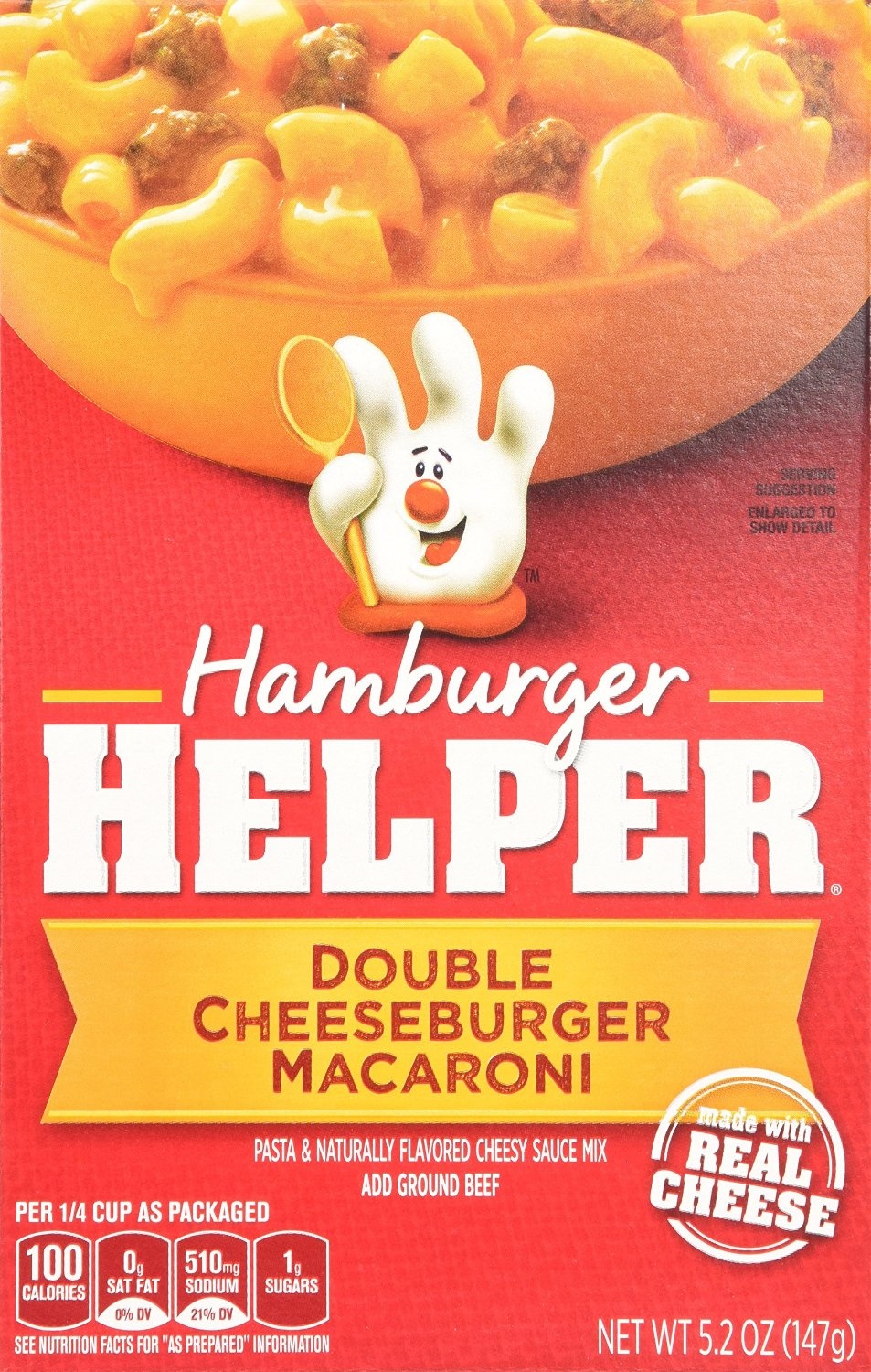 slide 1 of 1, Hamburger Helper Double Cheeseburger Macaroni, 5.2 oz