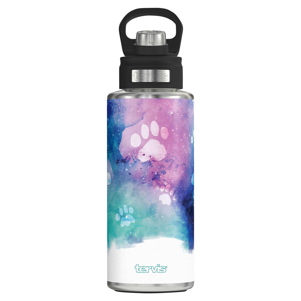 slide 1 of 5, Tervis Paw Prints Stainless Wide Mouth Bottle, 32 oz