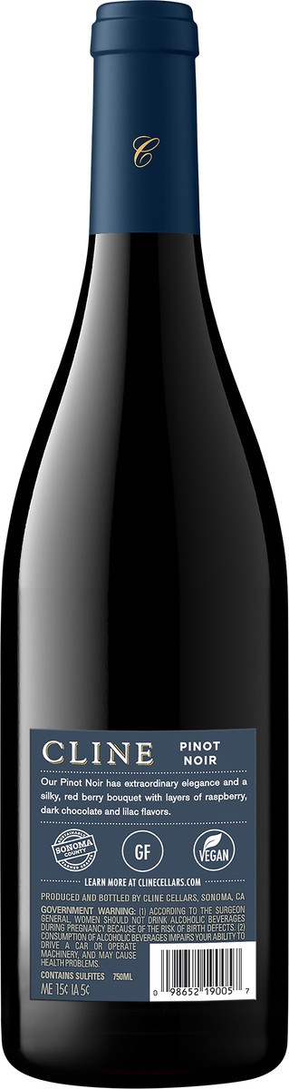 slide 3 of 3, Cline Family Cellars Pinot Noir Sonoma Coast, 25.39 fl oz