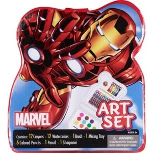 slide 1 of 1, Marvel Characters Art Set, Assorted Styles, 1 ct