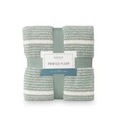 Berkshire Printed Retro Comfort Plush Throw - Jadite, 50 in x 70 in