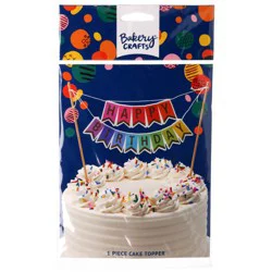 Bakery Crafts Happy Birthday Cake Topper