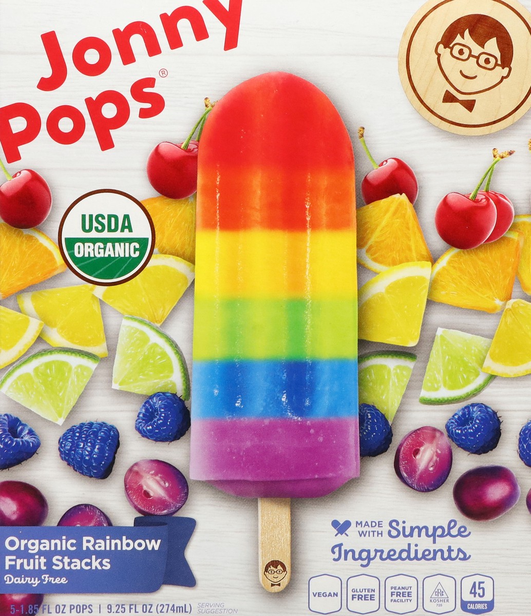slide 6 of 15, Jonny Pops, Rainbow Popsicle, 5 Ct, 9.25 Oz, 9.25 oz
