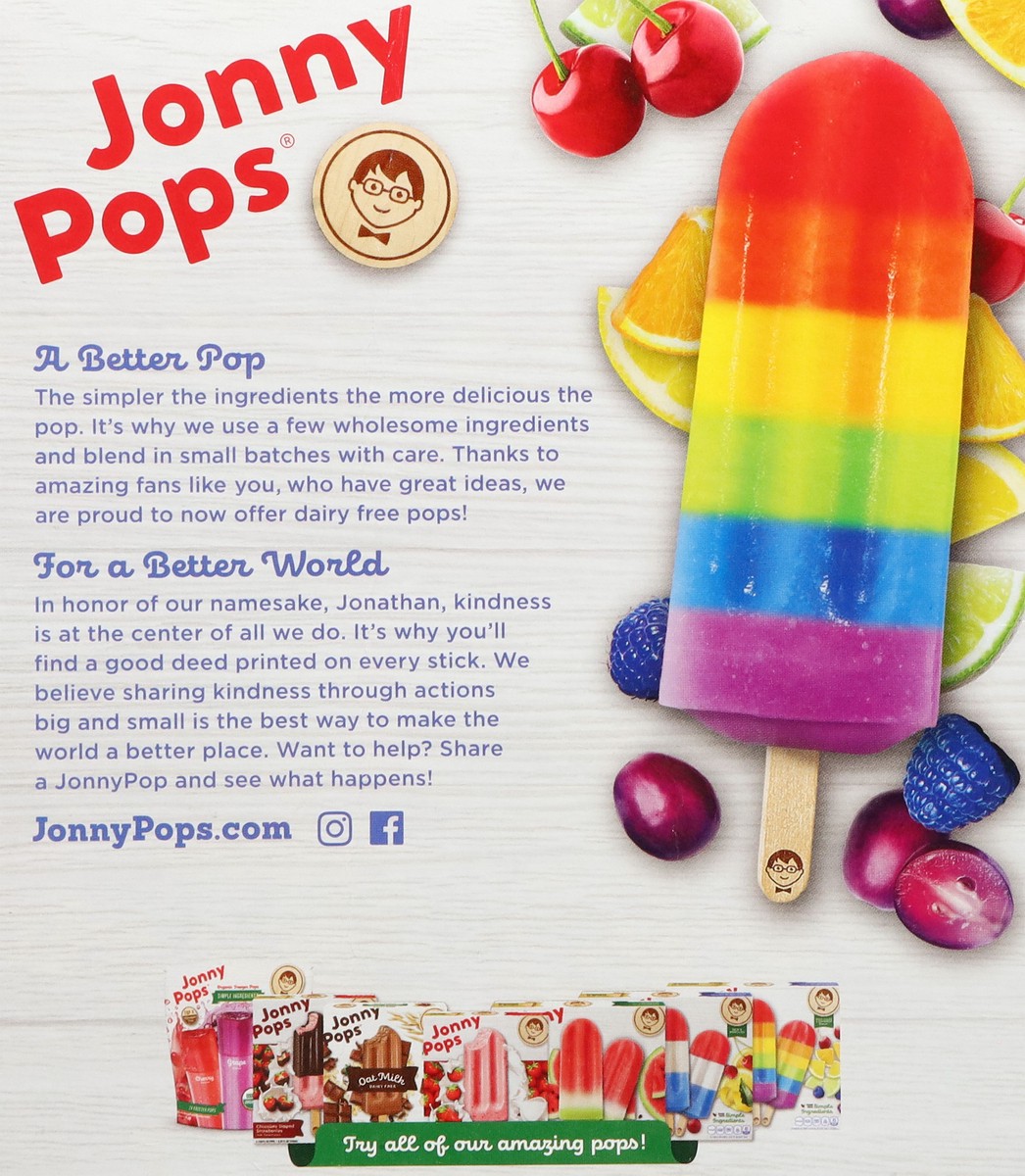 slide 9 of 15, Jonny Pops, Rainbow Popsicle, 5 Ct, 9.25 Oz, 9.25 oz
