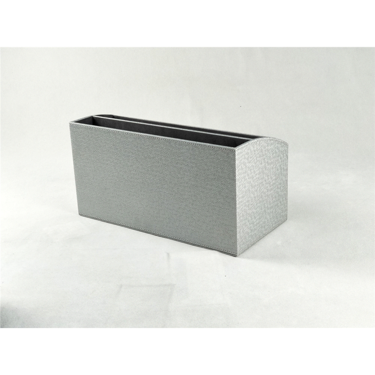 slide 3 of 3, Desk Organizer Metallic Silver /Gray, 1 ct