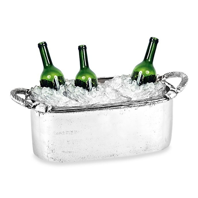 slide 1 of 1, Star Home Arcadian Rope Handle Oval Beverage Tub, 1 ct