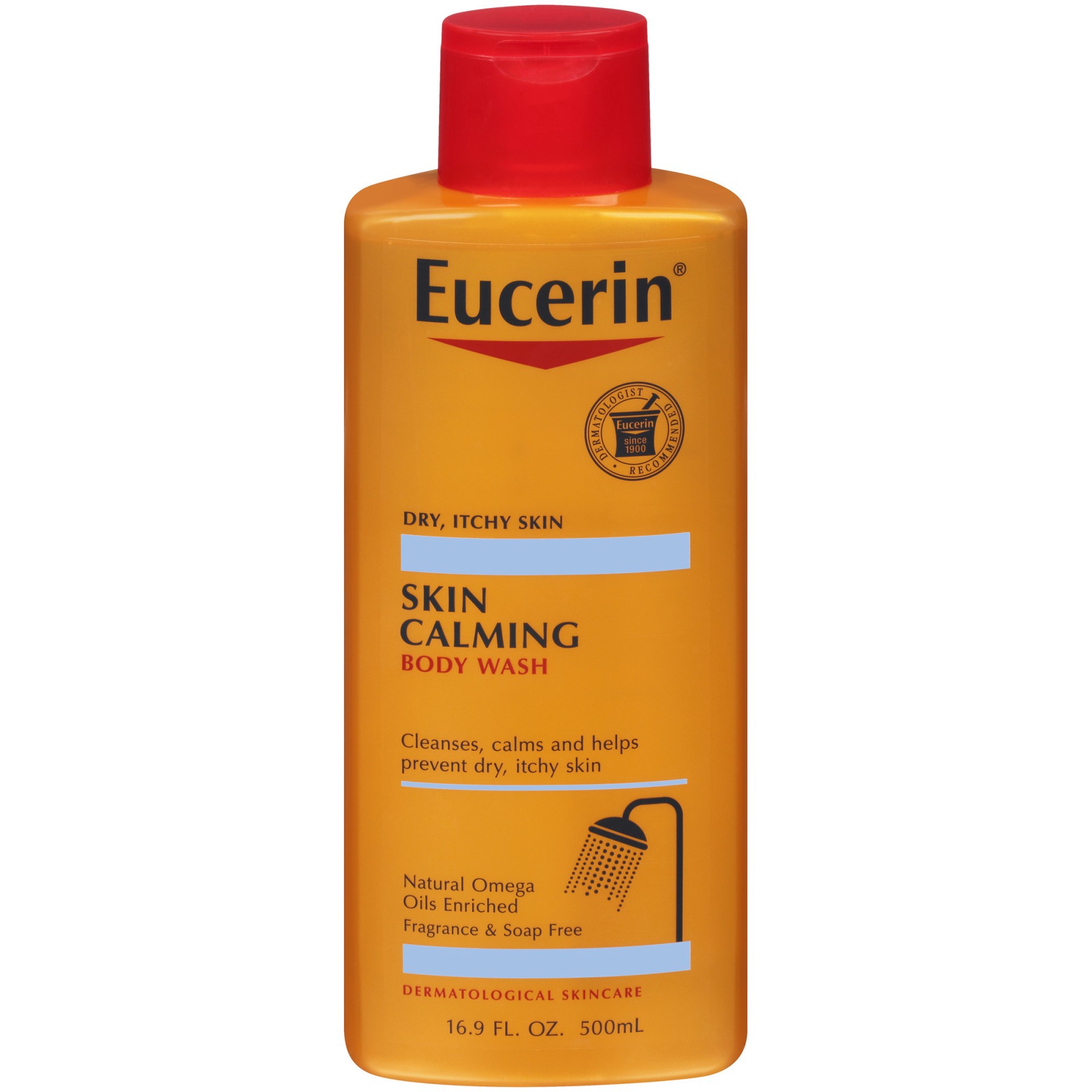 slide 1 of 4, Eucerin Skin Calming Wash, 16.9 oz., 16.9 fl oz