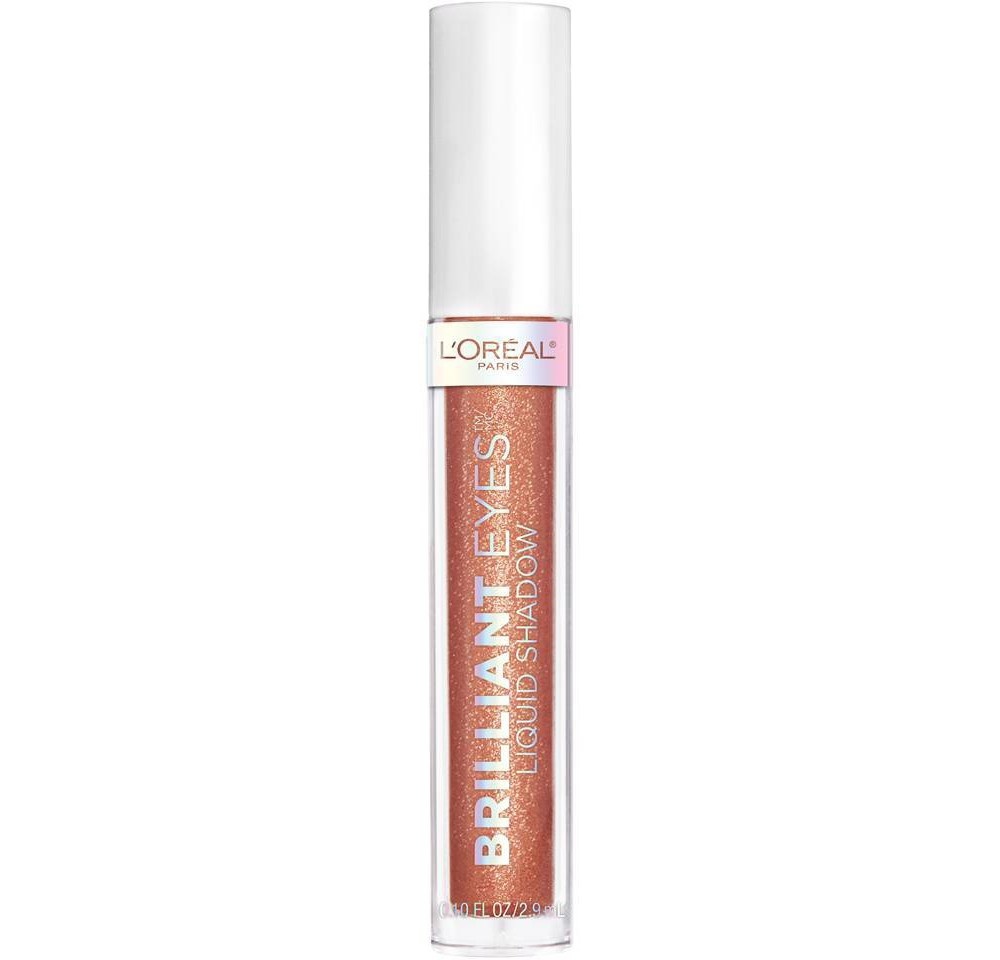 slide 4 of 4, L'Oréal Brilliant Eyes Shimmer Liquid Eyeshadow Makeup - Bronze Light, 0.1 oz