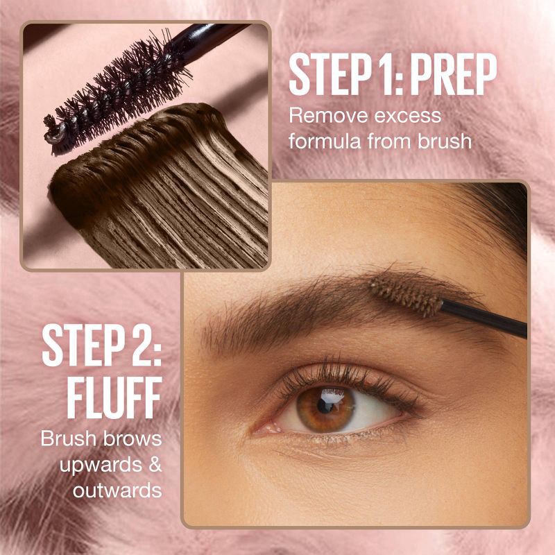 slide 5 of 10, MAYBELLINE Mny Superfluff Brow Black Brown, 1 ct
