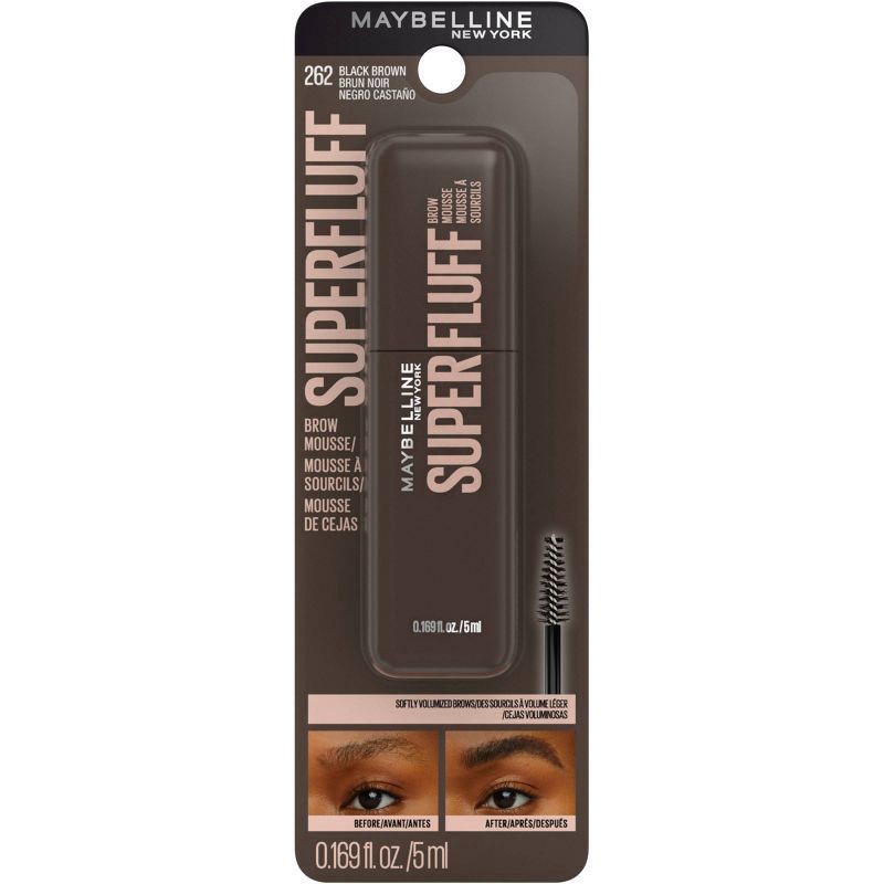 slide 6 of 10, MAYBELLINE Mny Superfluff Brow Black Brown, 1 ct