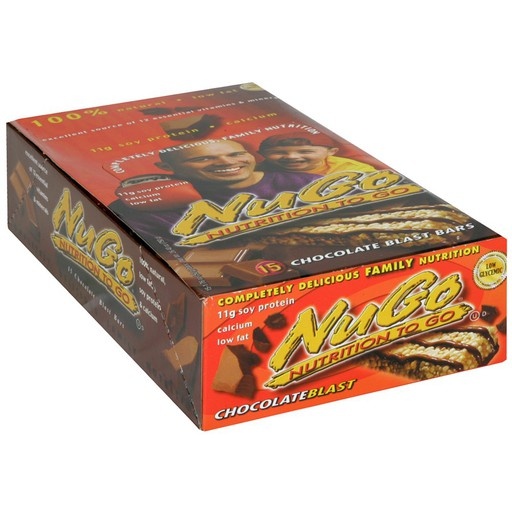 slide 1 of 1, NuGo Bar Chocolate Blast Box, 26.4 oz