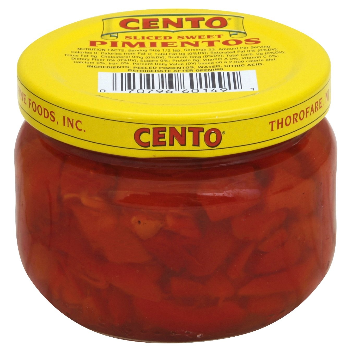 slide 1 of 2, Cento Sweet Red Pimentos, 4 oz