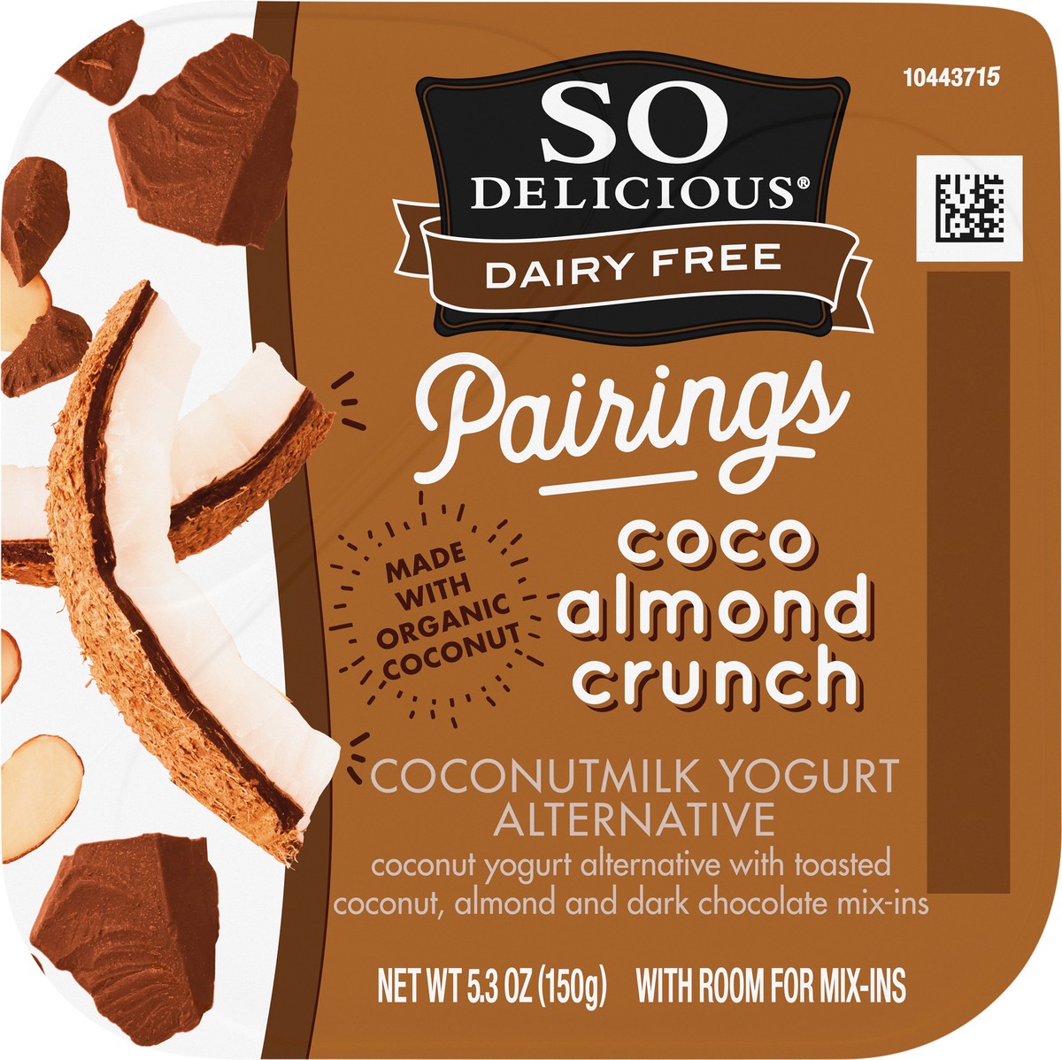 slide 2 of 9, So Delicious Dairy Free Pairings Coconut Milk Yogurt Alternative, Coco Almond Crunch, 5.3 oz., 5.3 oz