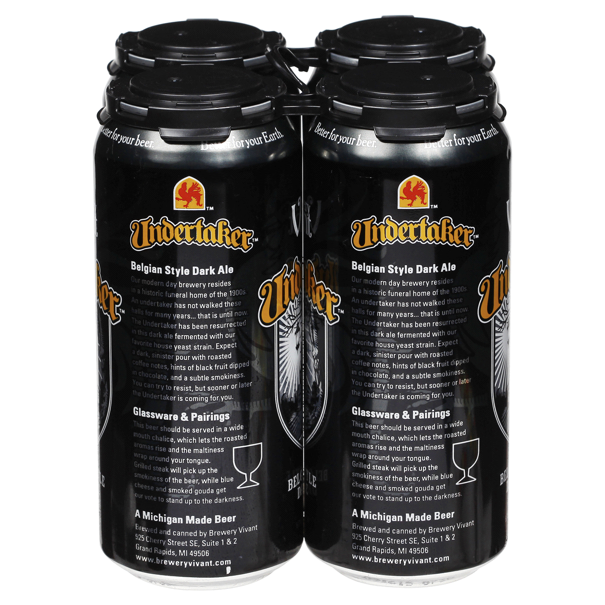 slide 2 of 5, Brewery Vivant Undertaker Dark Ale, 4 ct; 16 oz