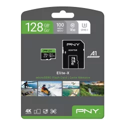 Pny Elite-X Microsdxc Flash Card 128Gb