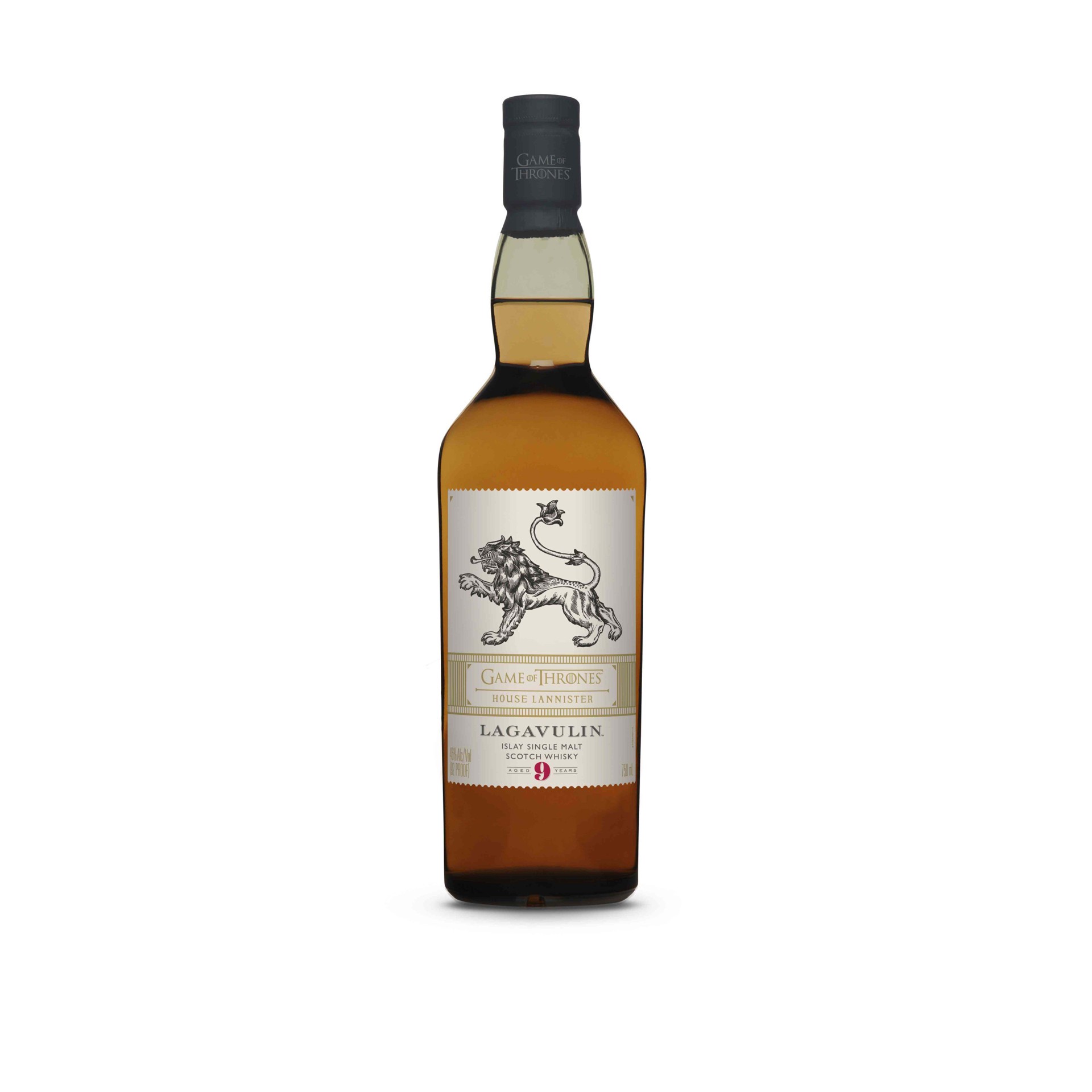 slide 1 of 3, Lagavulin The Game of Thrones House Lannister Lagavulin Aged 9 Years Islay Single Malt Scotch Whisky, 750 mL, 750 ml