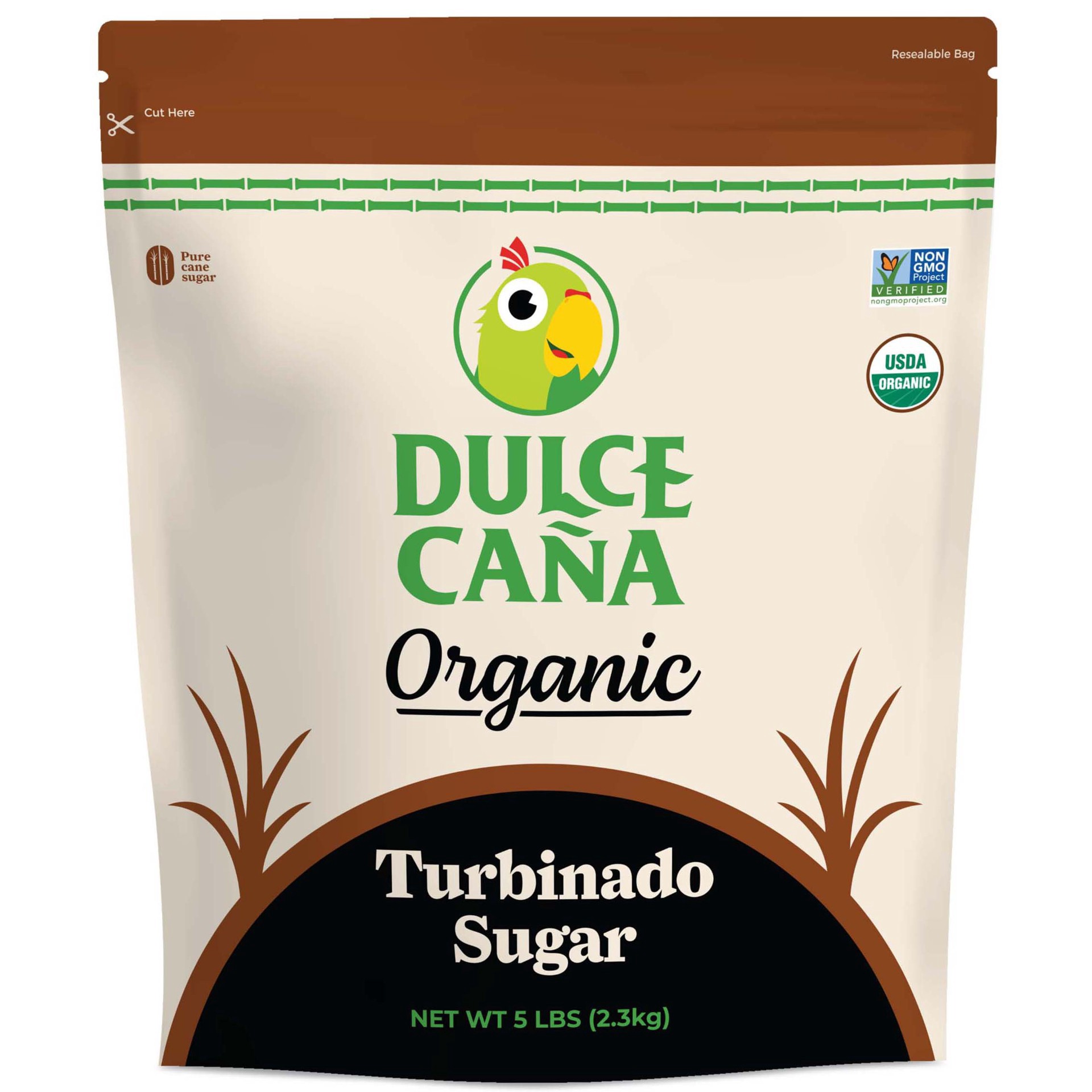 slide 1 of 1, Dulce Caña Organic Turbinado Sugar, 5 lb