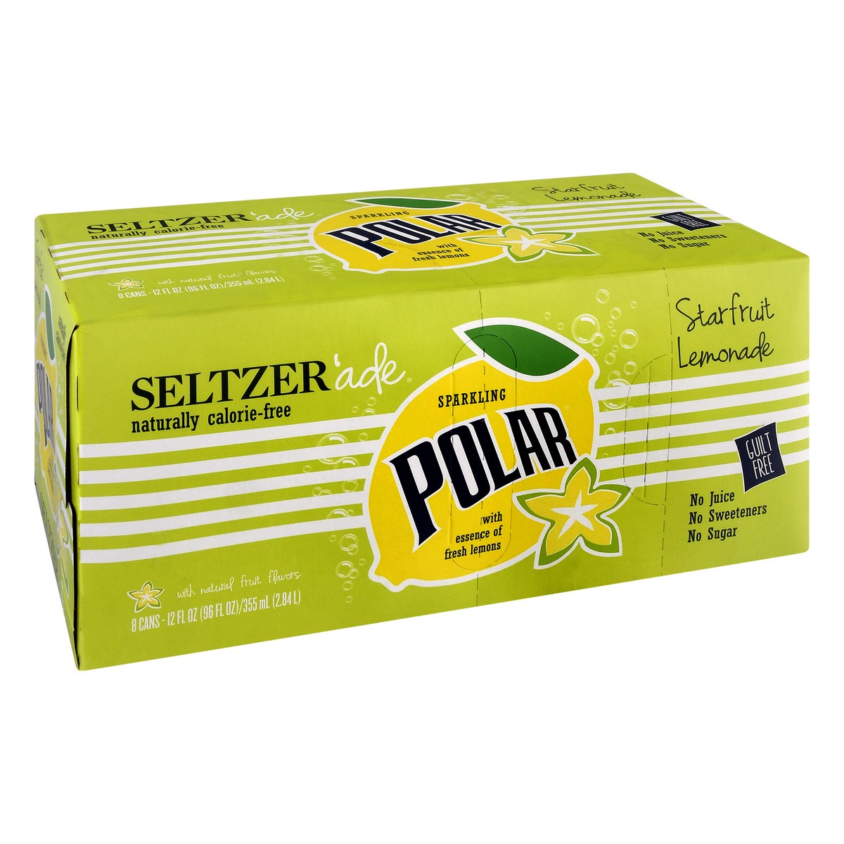 slide 6 of 9, Polar Starfruit Lemonade Seltzer Ade - 8 ct, 8 ct