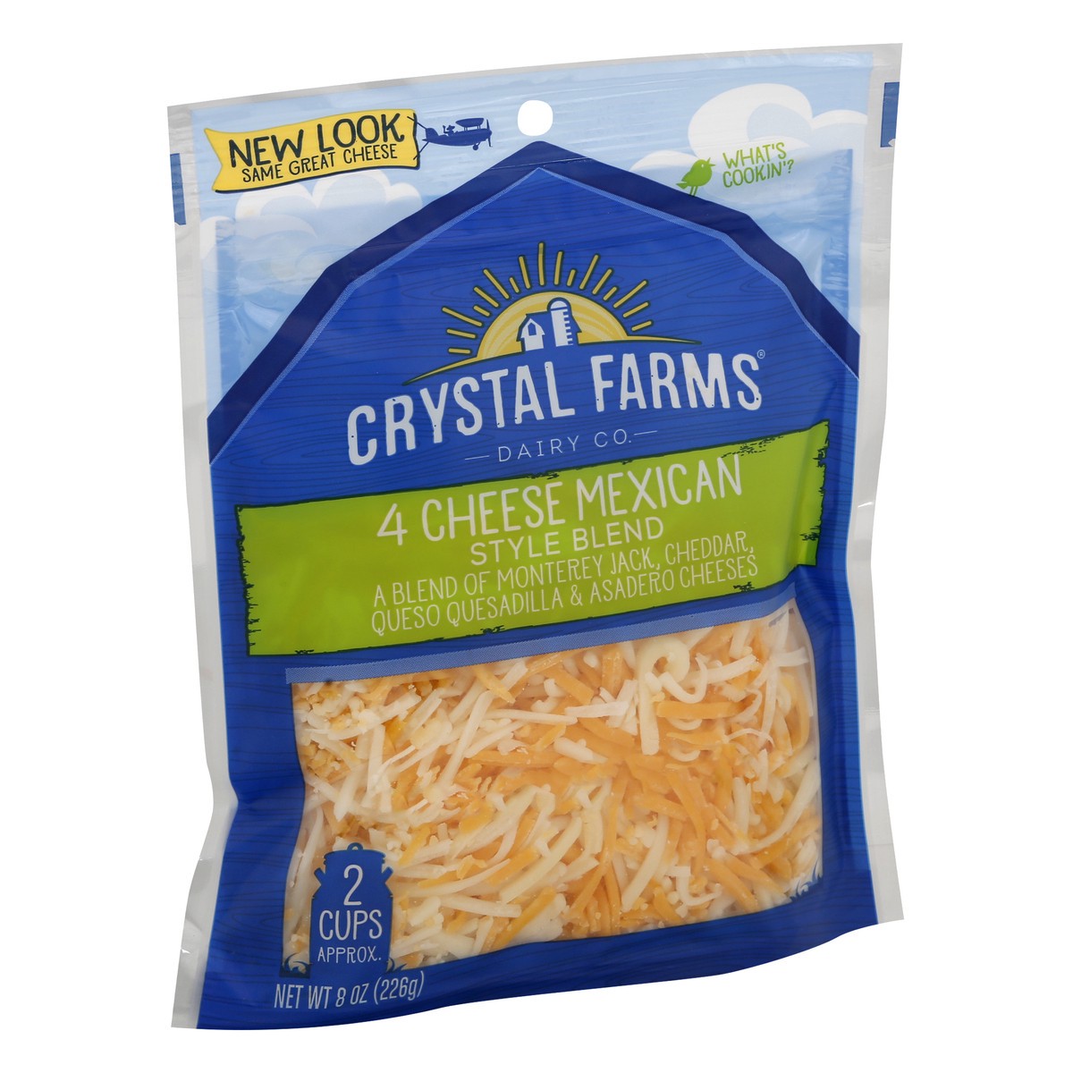 slide 3 of 10, Crystal Farms Shredded Mexican Chees, 8 oz