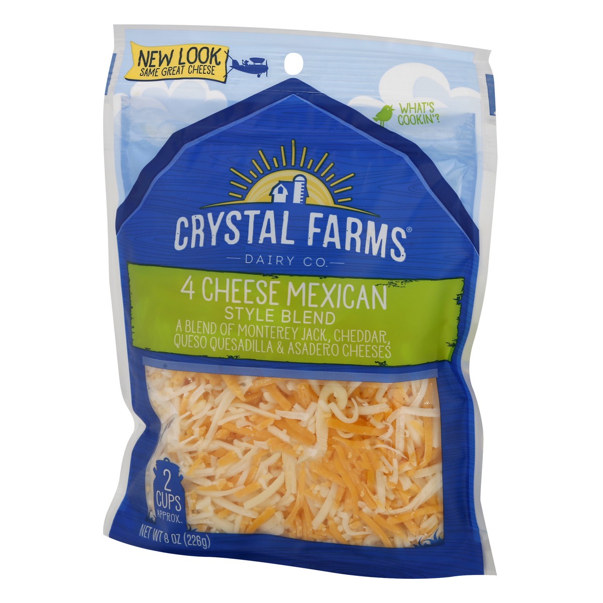 slide 2 of 10, Crystal Farms Shredded Mexican Chees, 8 oz