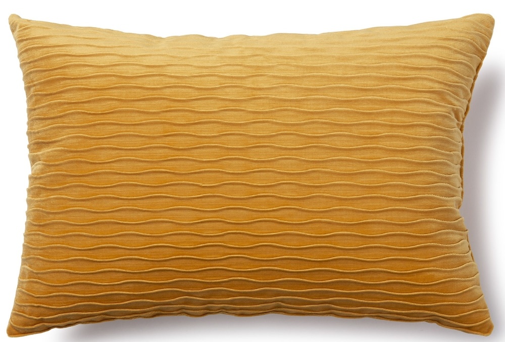 slide 1 of 1, Brentwood Originals Ripple Decor Pillow - Yellow, 14 in x 20 in