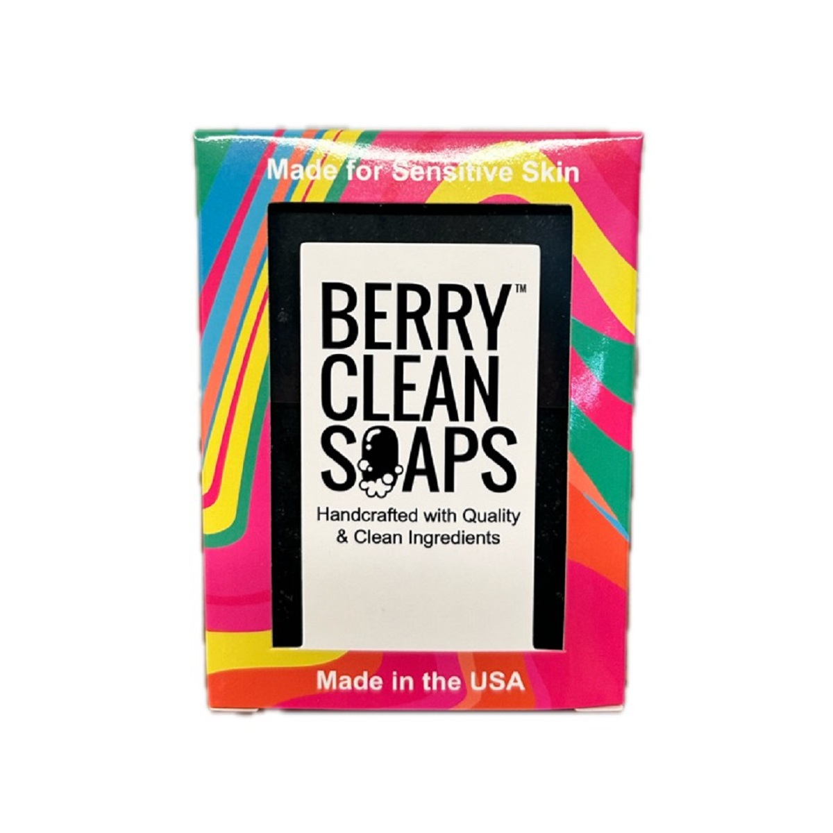 slide 1 of 1, Berry Clean Bar Soap Activated Charcoal, 4 oz