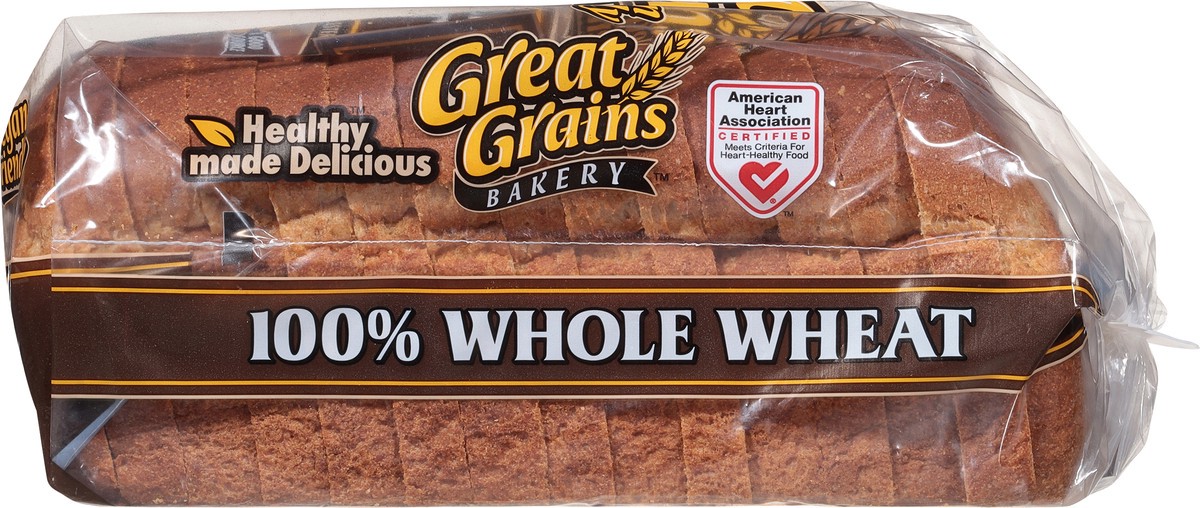 slide 2 of 12, Great Grains Bakery 100% Whole Wheat Bread 24 oz, 24 oz