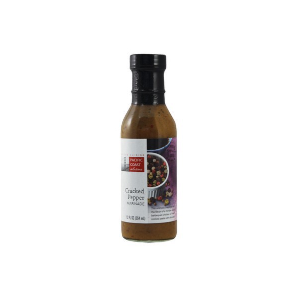 slide 1 of 1, Pacific Coast Selections Cracked Pepper Marinade 12 fl oz, 12 fl oz