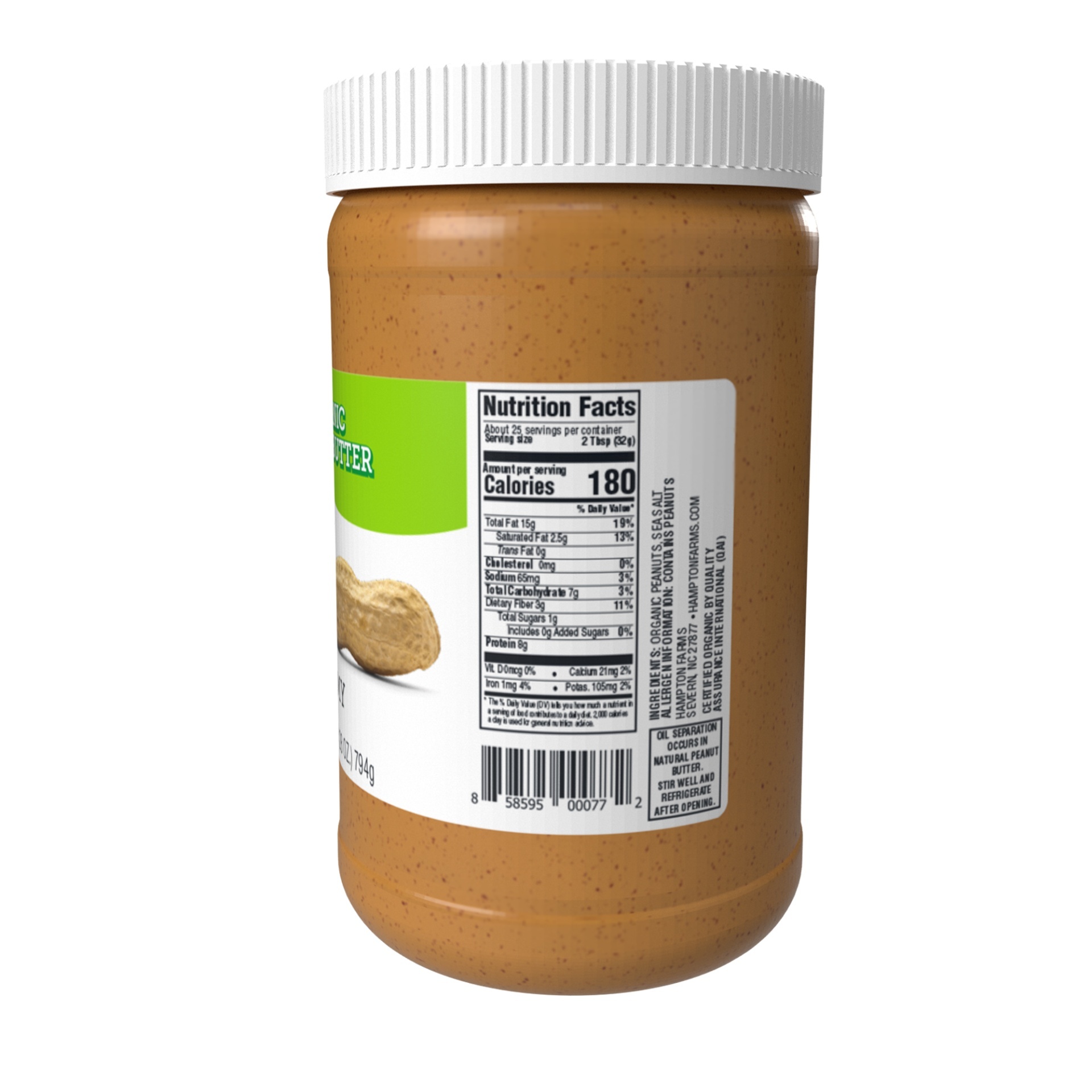Severn Peanut Co Naturally More Organic Peanut Butter 2 ct; 28 oz Shipt