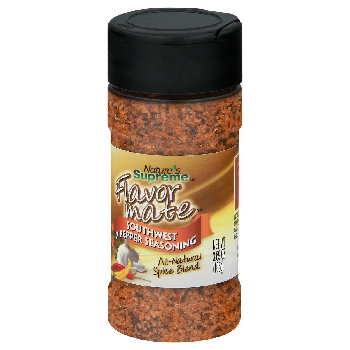 slide 10 of 12, Nature's Supreme Flavor Mate Southwest 7 Pepper Southwest Seasoning 3.69 oz, 3.69 oz