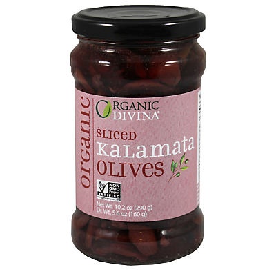 slide 1 of 1, Divina Organic Sliced Kalamata Olives, 5.6 oz