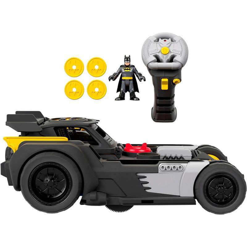 slide 5 of 6, Fisher-Price Imaginext DC Super Friends Batman and Transforming Batmobile RC Vehicle, 1 ct