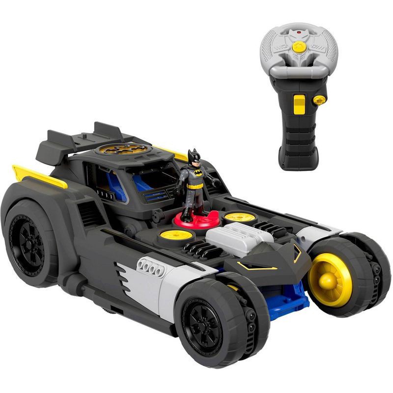 slide 1 of 6, Fisher-Price Imaginext DC Super Friends Batman and Transforming Batmobile RC Vehicle, 1 ct