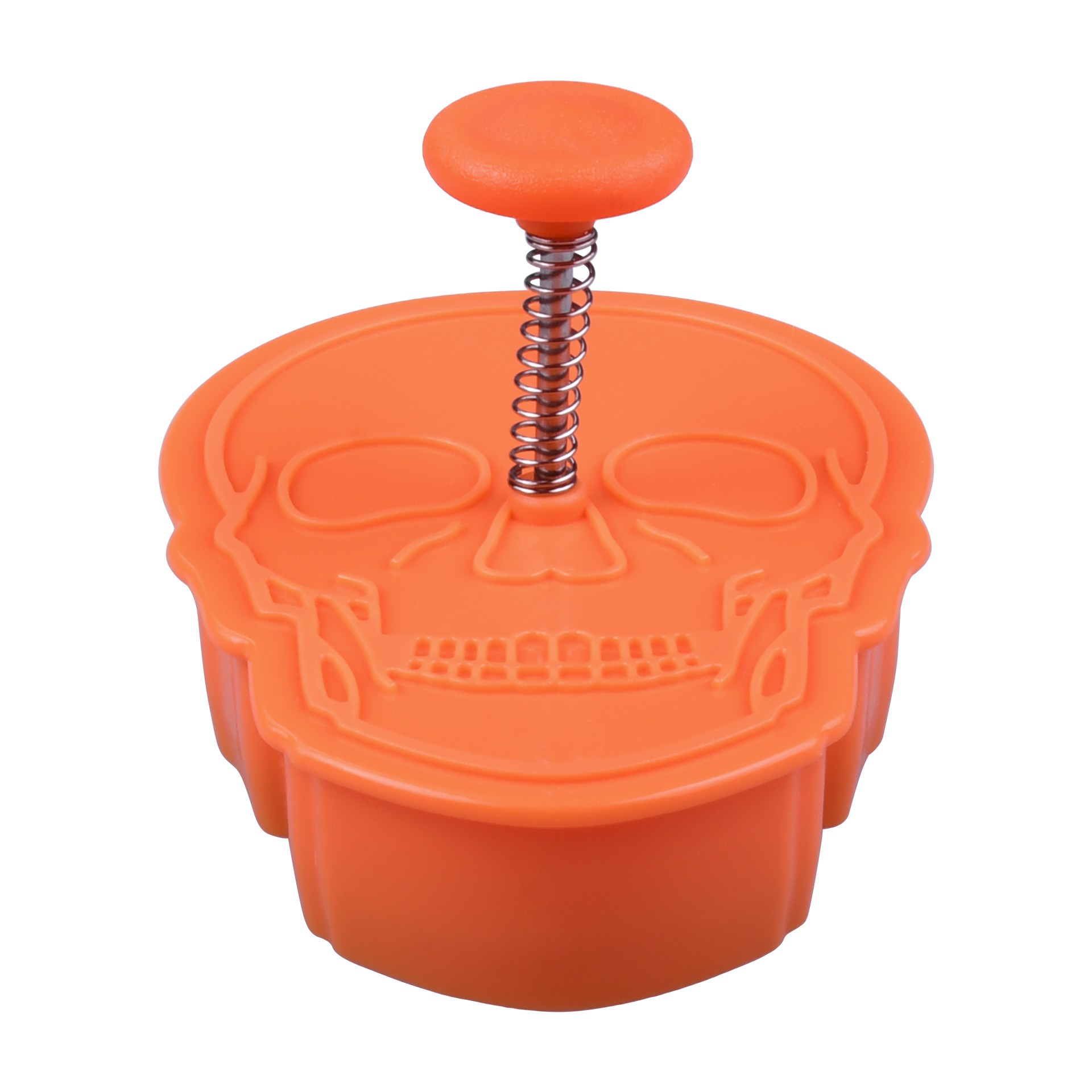 slide 4 of 4, 3" Skull Cookie Stamper By Makery, 3 in