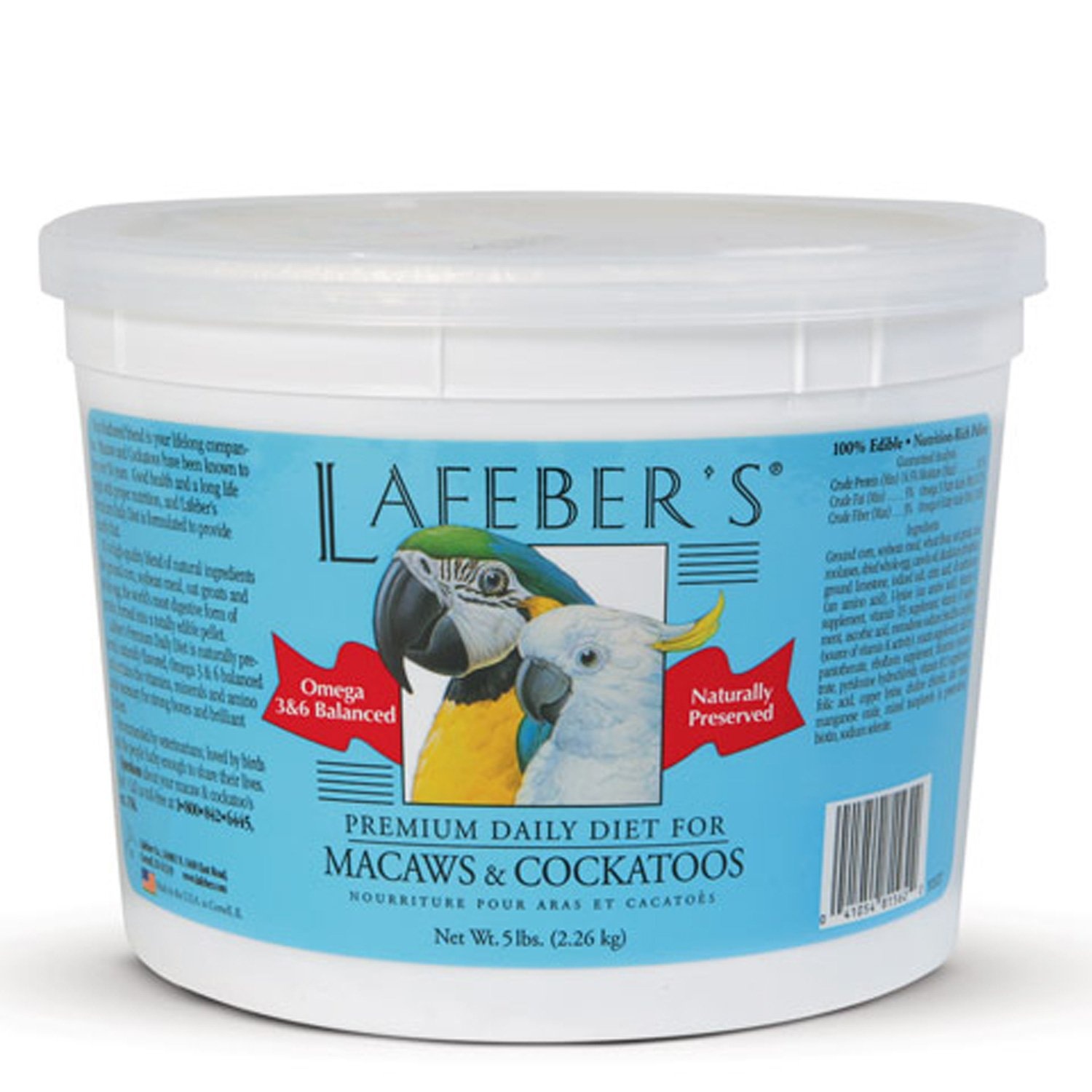 slide 1 of 1, Lafeber's Premium Daily Diet for Macaws and Cockatoos, 5 lb