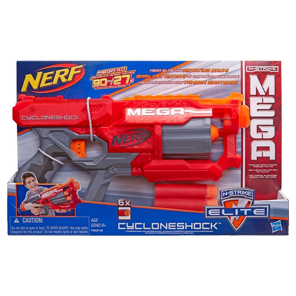 slide 2 of 4, Nerf N-Strike Elite Mega Cycloneshock Blaster, 1 ct