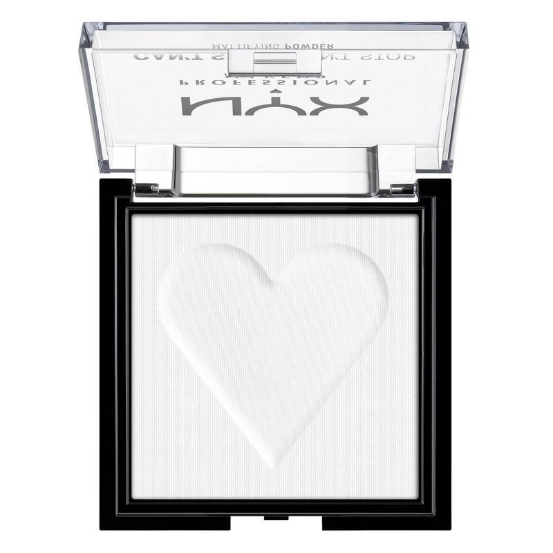 slide 3 of 7, NYX Professional Makeup Can't Stop Won't Stop Mattifying Powder Brightening Translucent, 0.21 oz