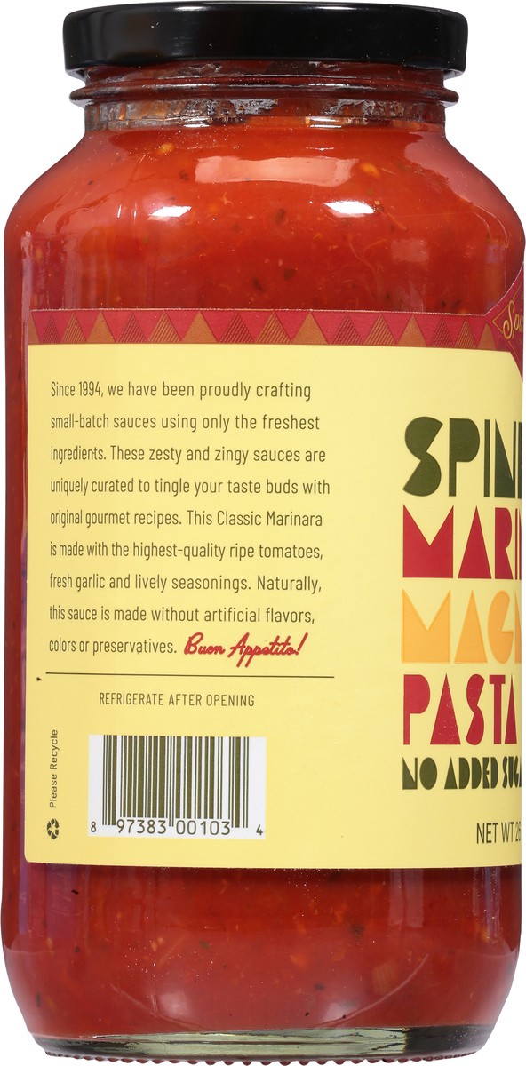 slide 9 of 12, Spinelli's Sauce Co. Marinara Magnifico Pasta Sauce 1 26 oz, 26 oz