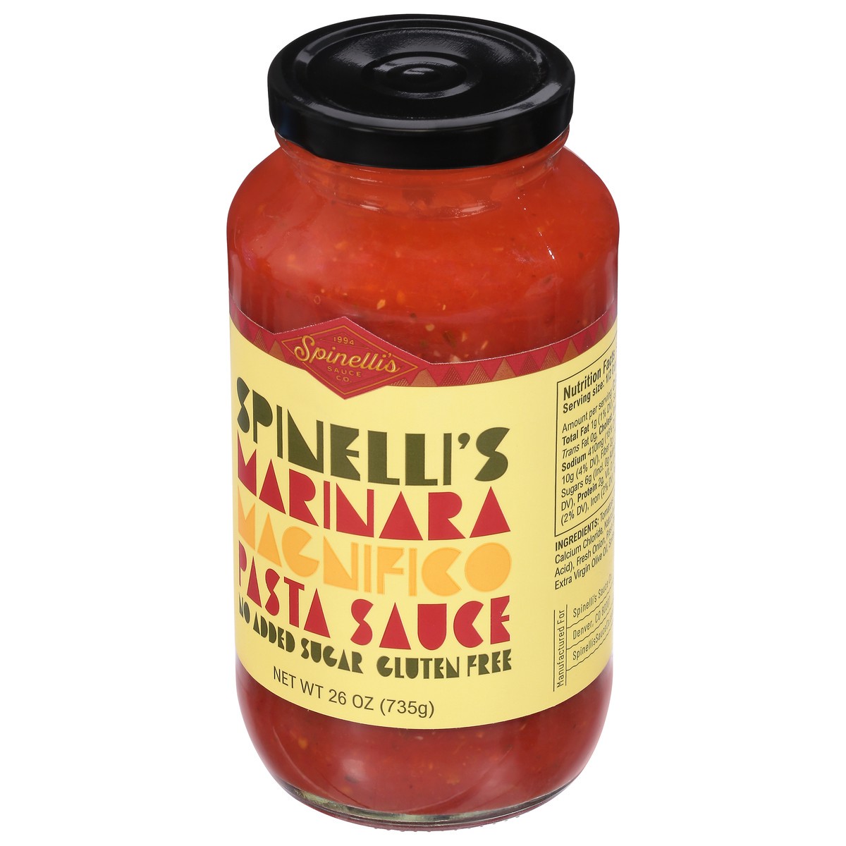 slide 11 of 12, Spinelli's Sauce Co. Marinara Magnifico Pasta Sauce 1 26 oz, 26 oz