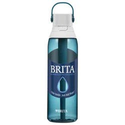 Brita Water Bottle with Filter Premium Filtered Water Bottle, Sea Glass